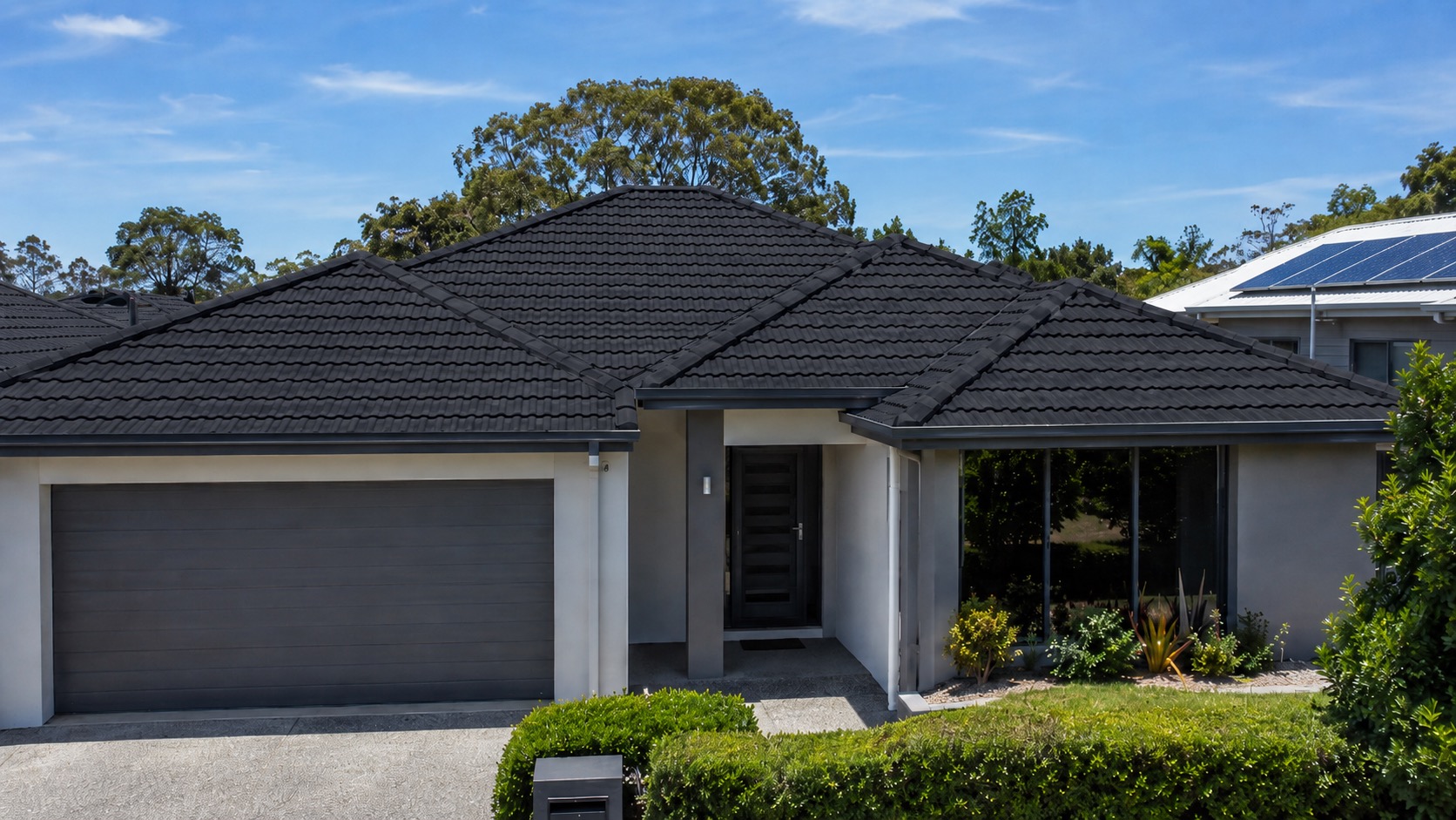 Roof after painting