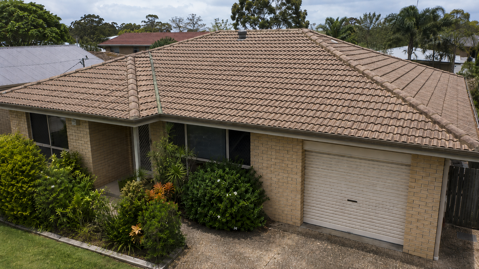 Roof after cleaning