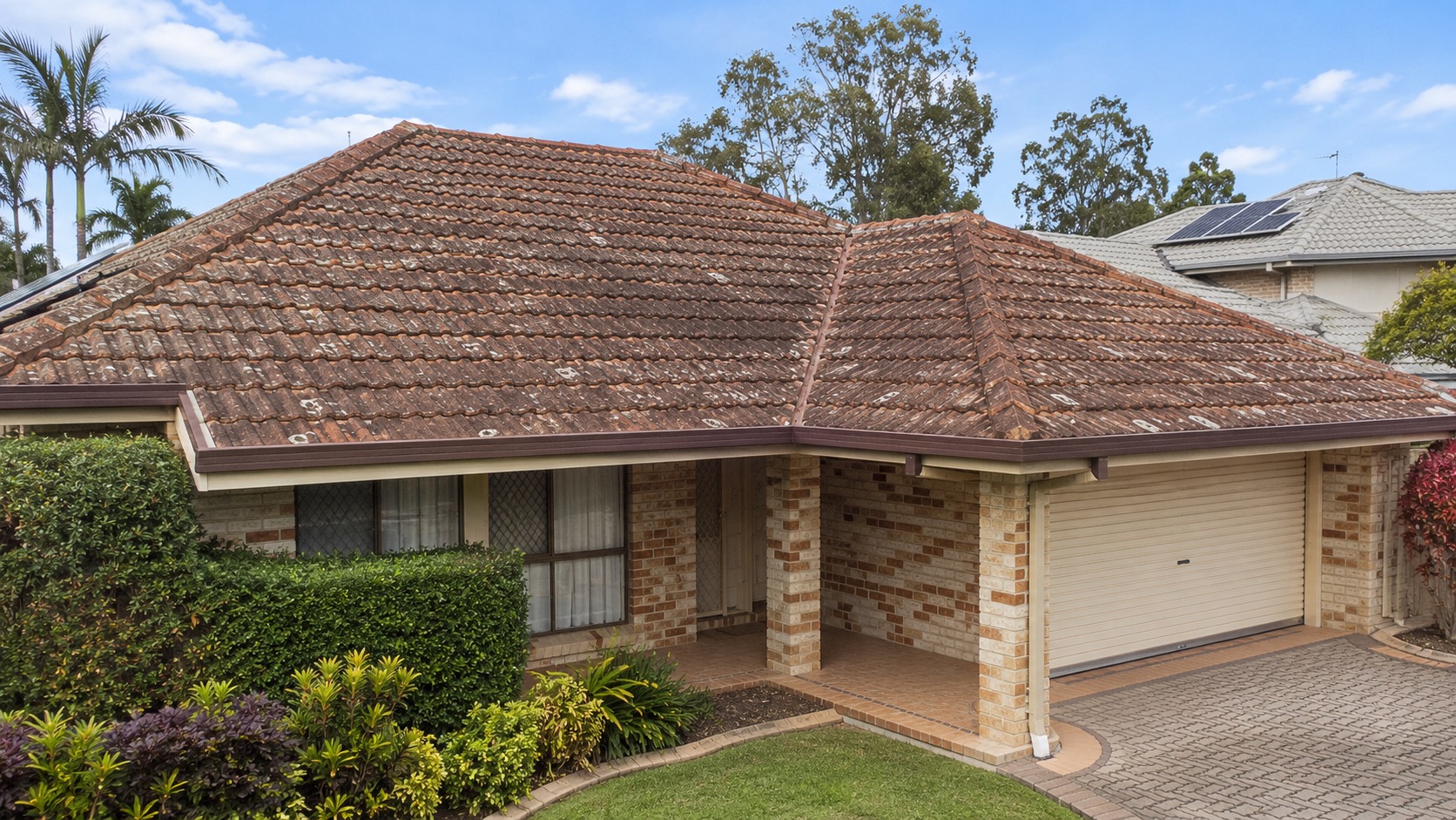 Terracotta roof before restoration